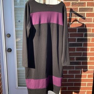Black Purple Dress Sz XL